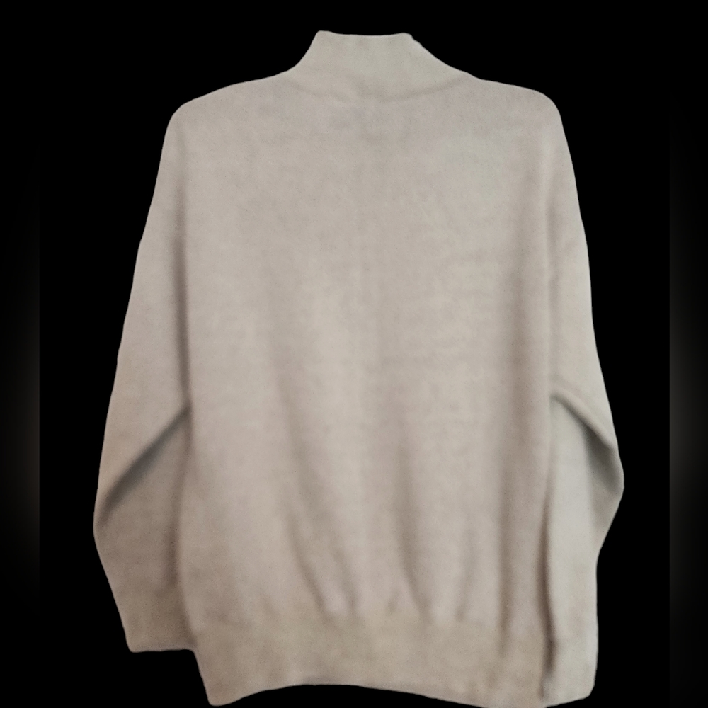 Vintage Dockers Heather Yellow Cotton Blend Mock Turtleneck Long Sleeve Pullover - Picture 2 of 7